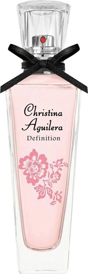 Flacon wody perfumowanej Christina Aguilera Definition 30ml - eleganckie opakowanie perfum z logo marki na białym tle do sklepu online