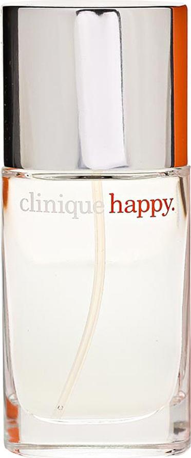 Flacon wody perfumowanej CLINIQUE Happy 30ml w minimalistycznym opakowaniu, kwiatowo-owocowe perfumy dla kobiet marki Clinique