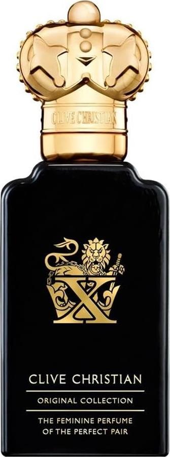 Flacon perfum Clive Christian Original Collection X Masculine 100ml na białym tle - luksusowe męskie perfumy z eleganckim opakowaniem marki