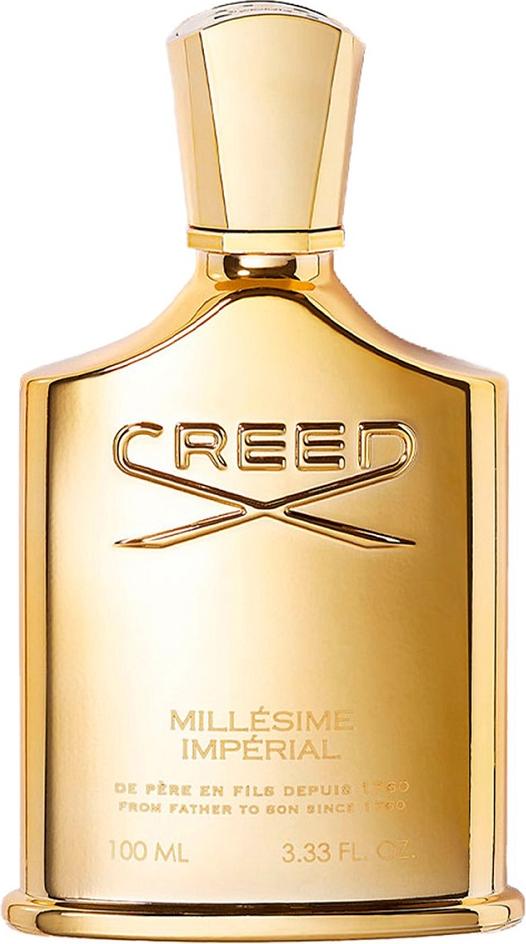 Flacon Creed Millesime Imperial woda perfumowana unisex 100ml w eleganckim opakowaniu na białym tle - luksusowe perfumy z nutami cytrusów