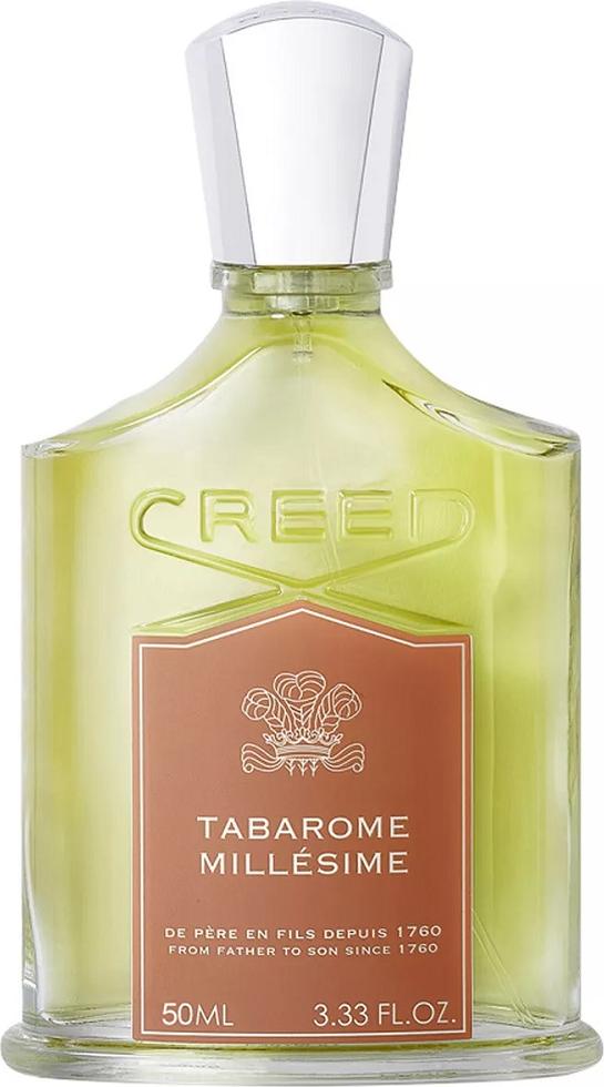 Flacon Creed Tabarome Millesime woda perfumowana męska 50ml z eleganckim opakowaniem luksusowej marki na białym tle w wysokiej jakości