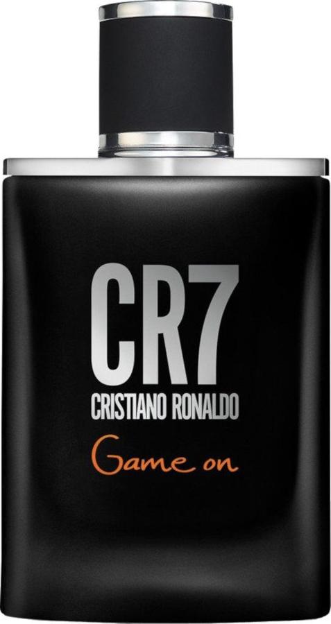Flacon wody toaletowej Cristiano Ronaldo CR7 Game On 50ml - eleganckie opakowanie perfum drzewno-aromatycznych dla mężczyzn marki CR7