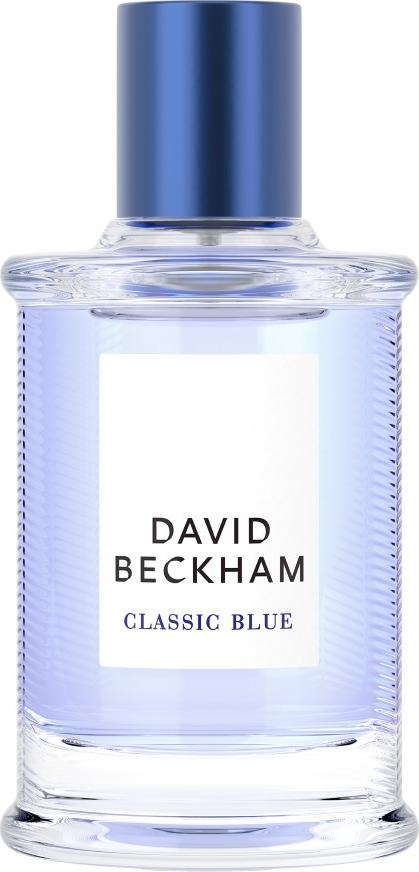 Flacon wody toaletowej David Beckham Classic Blue 50ml w stylowym niebieskim opakowaniu - męskie perfumy z owocowymi nutami grejpfruta