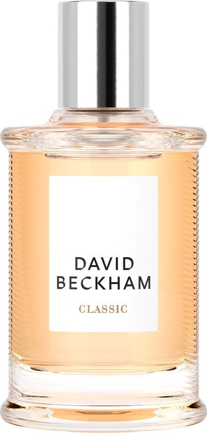 Flakon David Beckham Classic Eau de Toilette 50ml z charakterystycznym wzorem jodełki - elegancka woda toaletowa dla mężczyzn