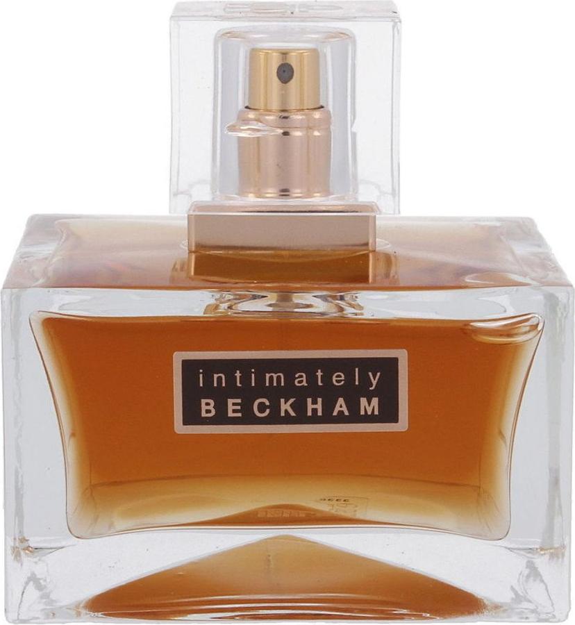 Flacon wody toaletowej David Beckham Intimately Men 75ml - eleganckie perfumy męskie w stylowym opakowaniu z logo marki David Beckham