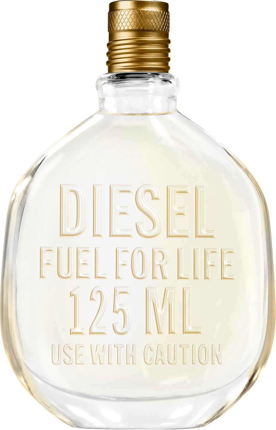 Flacon wody toaletowej DIESEL Fuel for Life Homme 50ml na białym tle - męskie perfumy z intensywnym zapachem grejpfruta i lawendy