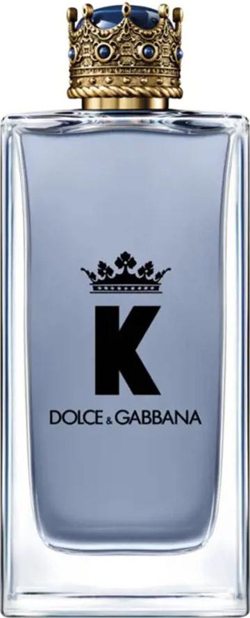 Flacon wody toaletowej Dolce & Gabbana K 200ml dla mężczyzn z eleganckim opakowaniem na białym tle - drzewno-aromatyczne perfumy