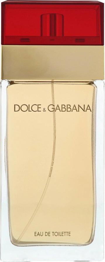 Flacon perfum Dolce&Gabbana Pour Femme woda toaletowa 100ml z eleganckim opakowaniem marki Dolce Gabbana na białym tle