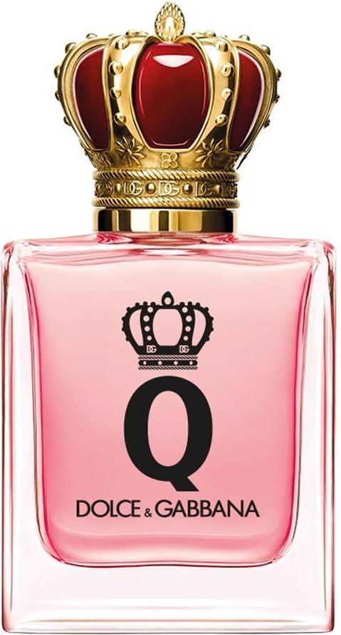 Flacon perfum Dolce & Gabbana Q woda perfumowana 30ml z eleganckim opakowaniem marki Dolce & Gabbana na białym tle