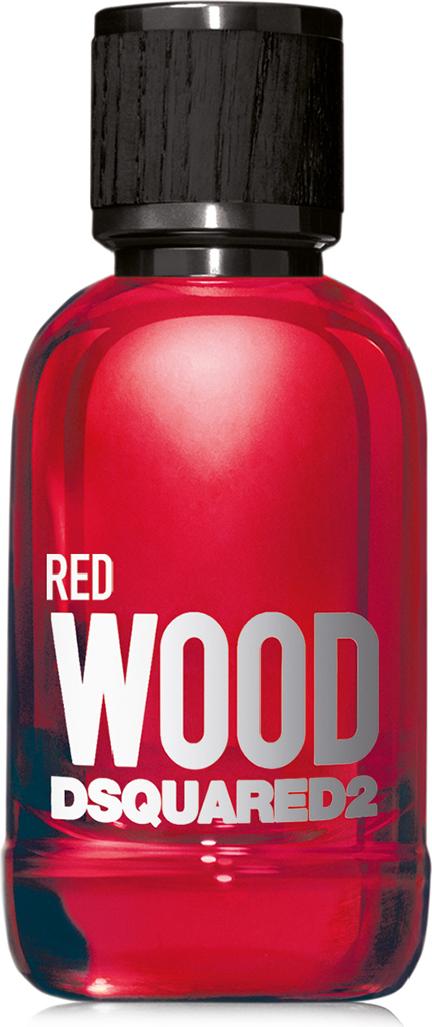 Flacon wody toaletowej DSQUARED2 Red Wood dla kobiet z eleganckim opakowaniem, zmysłowe perfumy z nutami czerwonych owoców i magnolii