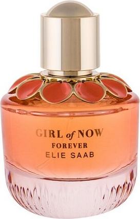 Flacon perfum Elie Saab Girl of Now Forever woda perfumowana damska 50ml z eleganckim opakowaniem na białym tle