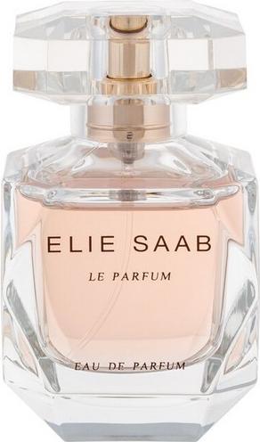 Flacon perfum Elie Saab Le Parfum woda perfumowana 30ml dla kobiet w eleganckim opakowaniu z logo marki na białym tle