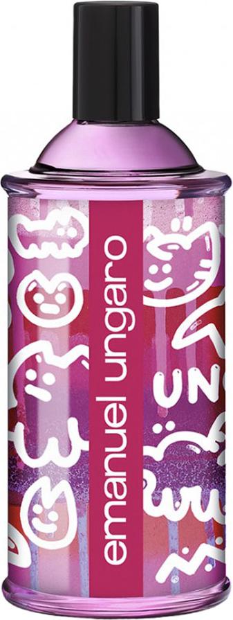 Flakon perfum Emanuel Ungaro Fresh For Her woda toaletowa 100ml dla kobiet na białym tle z eleganckim opakowaniem marki Ungaro