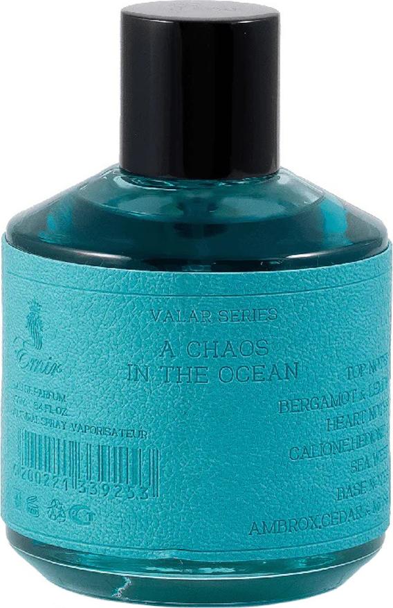 Flacon męskiej wody perfumowanej Emir A Chaos In The Ocean 100ml z opakowaniem, inspirowany zapachem oceanu z nutami bergamotki i cytryny