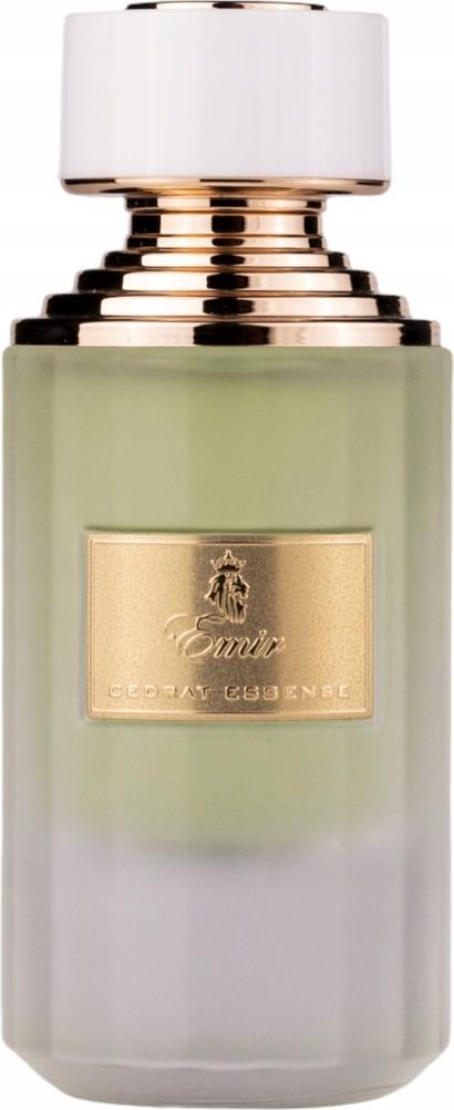 Flacon ekstraktu perfum Emir Cedrat Essence 75ml na białym tle - eleganckie unisex perfumy marki Emir z nutami cytrusowymi i drzewnymi