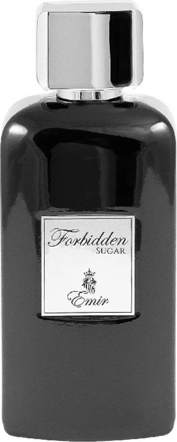 Flacon ekstraktu perfum Emir Forbidden Sugar 100ml - luksusowy unisex zapach gourmandowy marki Emir w eleganckim opakowaniu na białym tle