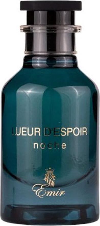 Flacon wody perfumowanej Emir Lueur D'Espoir Noche 100ml - eleganckie opakowanie unisex perfum orientalno-drzewnych marki Emir