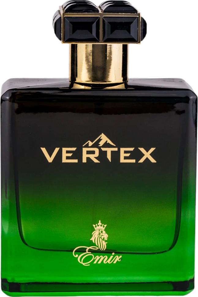 Flacon wody perfumowanej Emir Vertex 100ml dla mężczyzn z eleganckim opakowaniem marki Emir na białym tle w sklepie internetowym