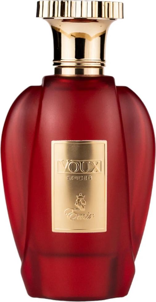 Flacon wody perfumowanej Emir Voux Spices 100ml - orientalny zapach unisex z nutami przypraw, bazylii i paczuli na białym tle
