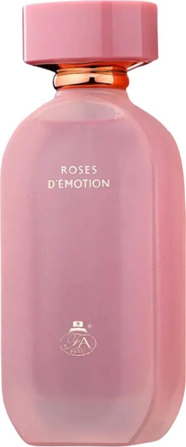 Flacon wody perfumowanej French Avenue Roses D'Emotion 100ml dla kobiet z eleganckim opakowaniem na białym tle - zmysłowy zapach róży