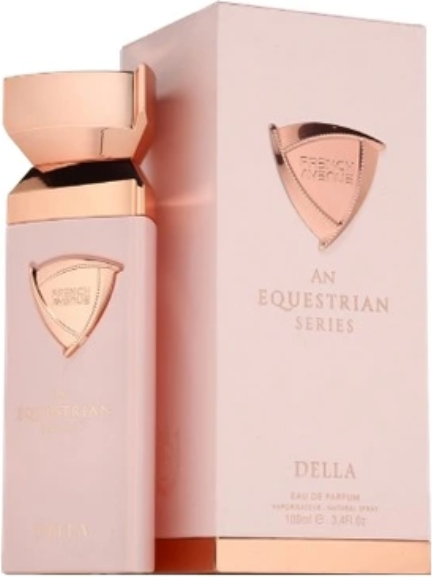 Flacon perfum French Avenue An Equestrian Series Della 100ml - elegancka woda perfumowana dla kobiet z kwiatowym zapachem na białym tle