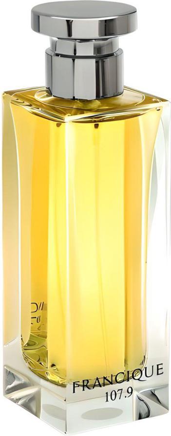 French Avenue Francique 107.9 woda perfumowana 100ml - elegancki flacon unisex perfum na białym tle z logo marki French Avenue