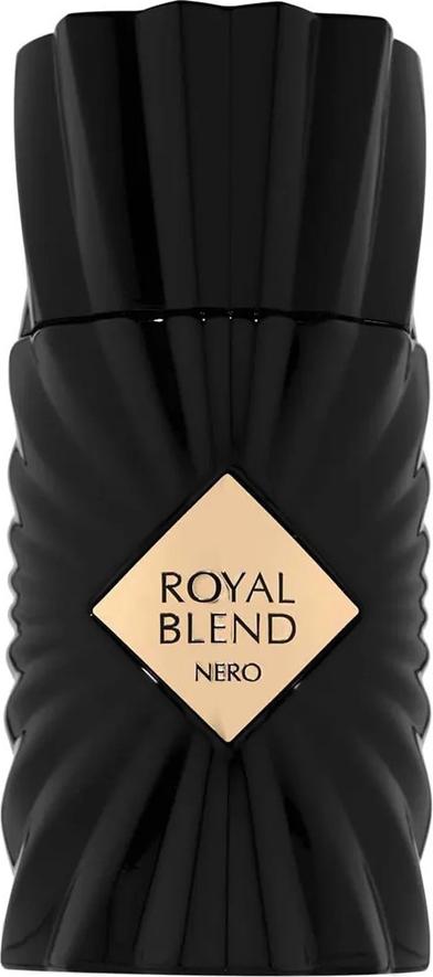 French Avenue Royal Blend Nero ekstrakt perfum 100ml - elegancki flacon orientalno-przyprawowych perfum unisex na białym tle z logo marki