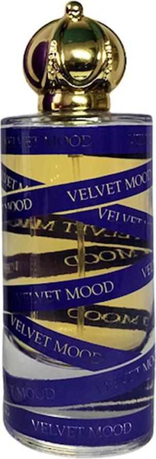 Flacon French Avenue Velvet Mood woda perfumowana 80ml z fioletowo-złotymi akcentami na białym tle - eleganckie perfumy damskie