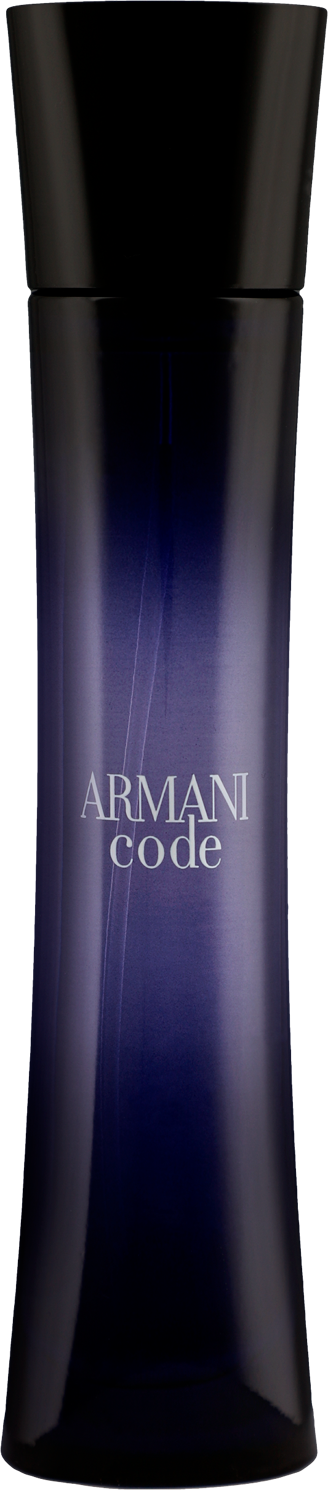 Elegancki flakon Giorgio Armani Armani Code woda perfumowana 50ml dla kobiet na białym tle z logo marki i opakowaniem