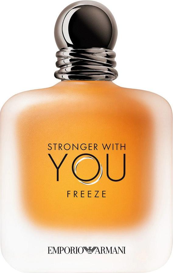 Flacon Giorgio Armani Stronger With You Freeze woda toaletowa 100ml - eleganckie opakowanie perfum dla mężczyzn z logo marki Armani