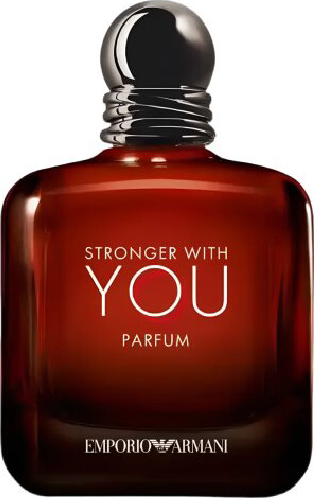 Flacon perfum ARMANI Stronger with You Parfum woda perfumowana dla mężczyzn w eleganckim opakowaniu na białym tle