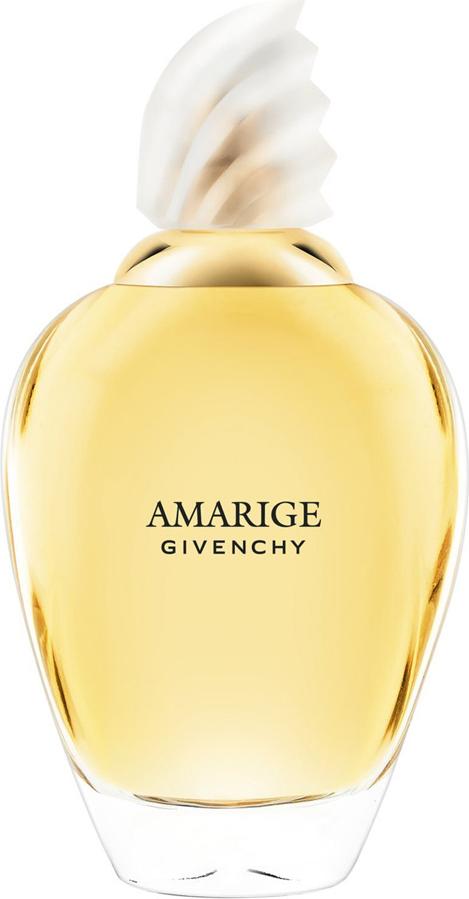 Flacon wody toaletowej GIVENCHY Amarige 100ml - eleganckie perfumy damskie w luksusowym opakowaniu z logo marki Givenchy na białym tle