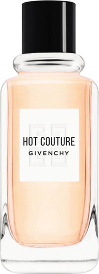 Flacon wody perfumowanej Givenchy Hot Couture 100ml na białym tle - eleganckie opakowanie luksusowych perfum damskich marki Givenchy