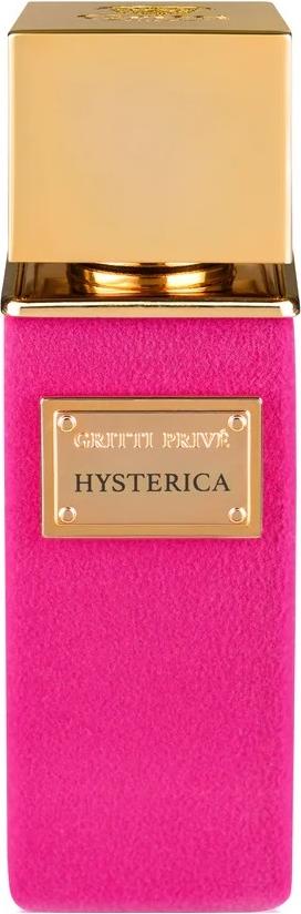 Flacon perfum Gritti Hysterica 100ml na białym tle - luksusowe perfumy z tuberozą i śliwką w eleganckim opakowaniu marki Gritti