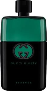 Flacon perfum Gucci Guilty Black Pour Homme woda toaletowa 90ml na białym tle - eleganckie męskie perfumy luksusowej marki Gucci