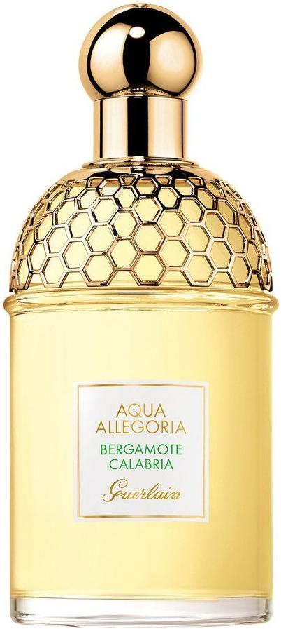 Flacon perfum Guerlain Aqua Allegoria Bergamote Calabria woda toaletowa unisex 75ml z eleganckim opakowaniem na białym tle