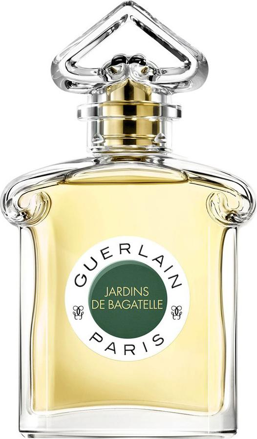 Flacon perfum GUERLAIN Les Légendaires Jardins de Bagatelle woda perfumowana 75ml w eleganckim opakowaniu marki Guerlain na białym tle