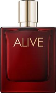 Flacon perfum Hugo Boss Alive Absolu 50ml na białym tle - eleganckie damskie perfumy o skórzano-drzewnym zapachu marki Hugo Boss
