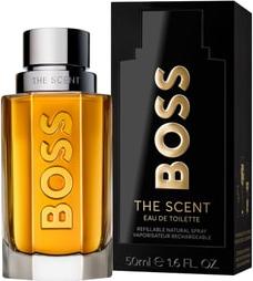 Flacon wody toaletowej HUGO BOSS The Scent For Him do ponownego napełniania - eleganckie perfumy męskie w stylowym opakowaniu marki Boss