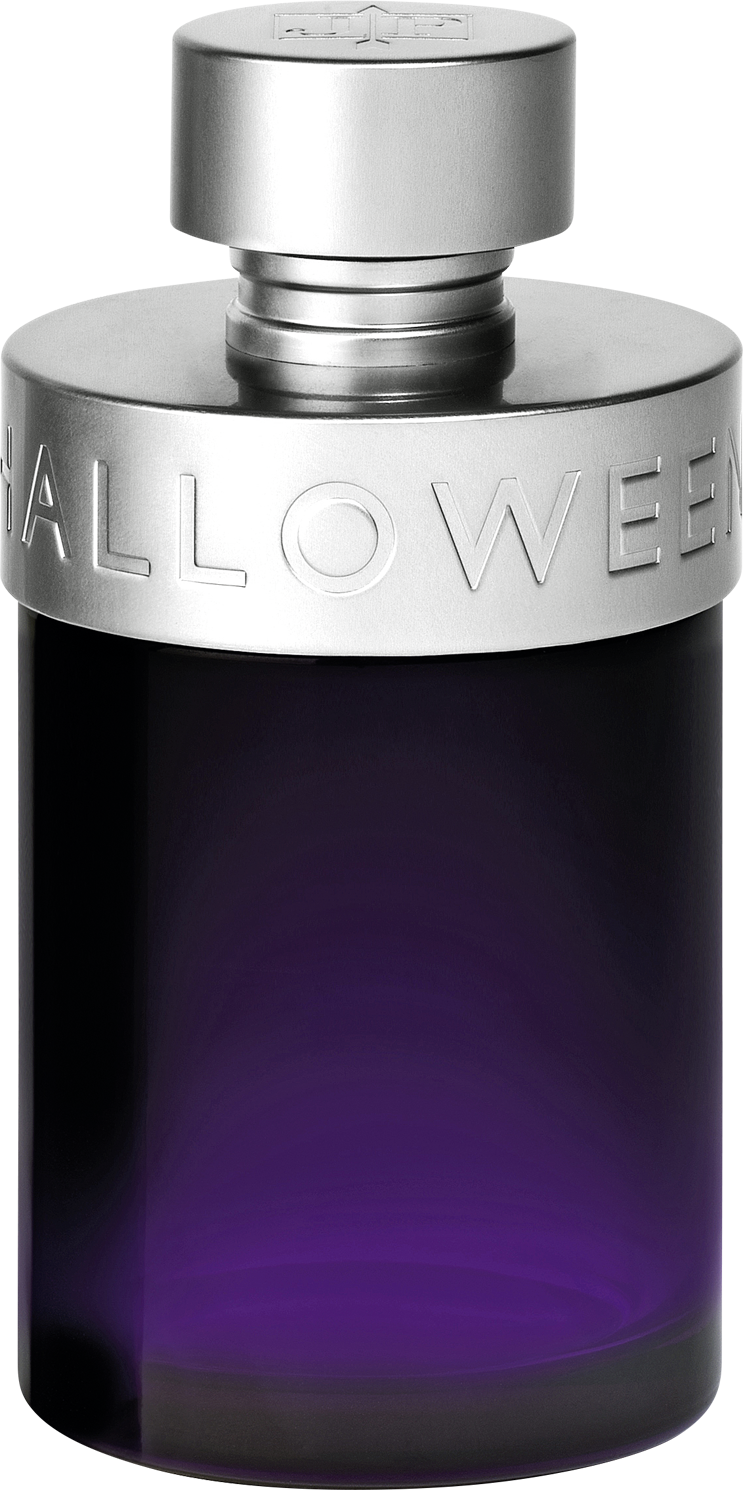 Flacon perfum Halloween Man woda toaletowa 125ml na białym tle - eleganckie opakowanie męskich perfum z intensywnymi nutami drzewnymi i orientalnymi.