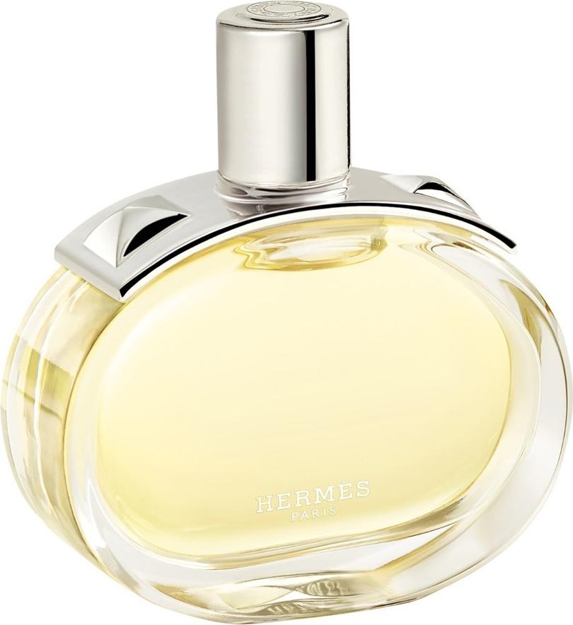 Flacon perfum Hermes Barenia woda perfumowana 30ml w eleganckiej butelce z logo marki Hermes na jasnym tle produktowym
