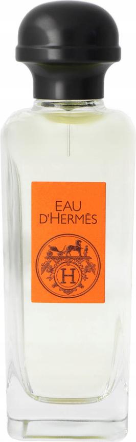 Flacon perfum Hermes Eau D'Hermes woda toaletowa unisex 100ml na białym tle - eleganckie opakowanie francuskiej marki luksusowych zapachów