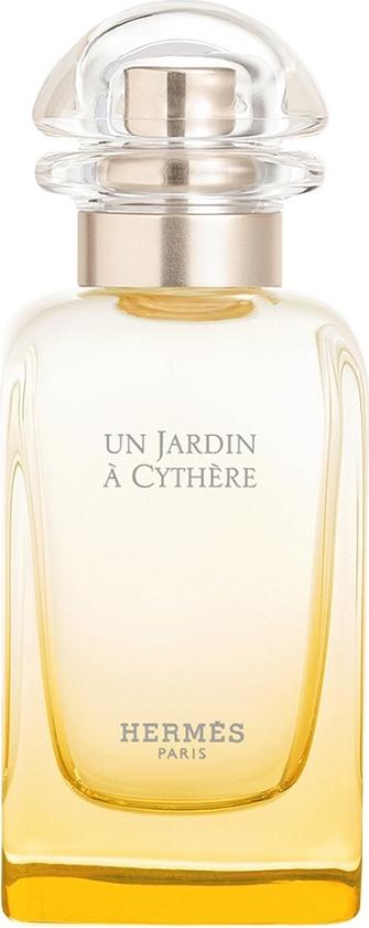 Flacon wody toaletowej HERMÈS Un Jardin à Cythère - eleganckie perfumy w charakterystycznym opakowaniu marki Hermès z citrusowo-drzewnymi nutami