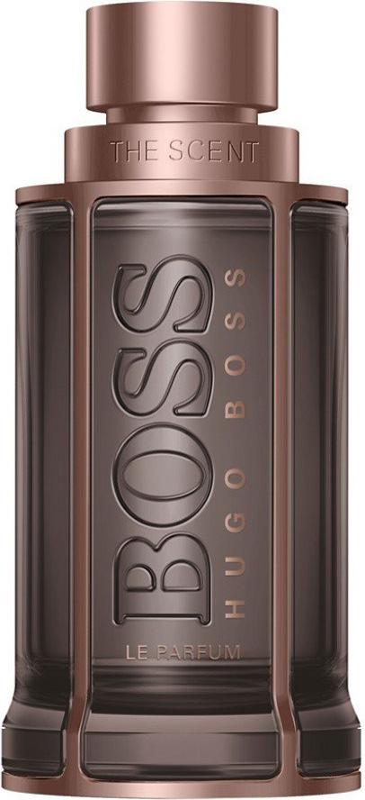 Flacon perfum Hugo Boss BOSS The Scent Le Parfum for Him 50ml na białym tle - elegancki męski zapach w stylowym opakowaniu marki Boss