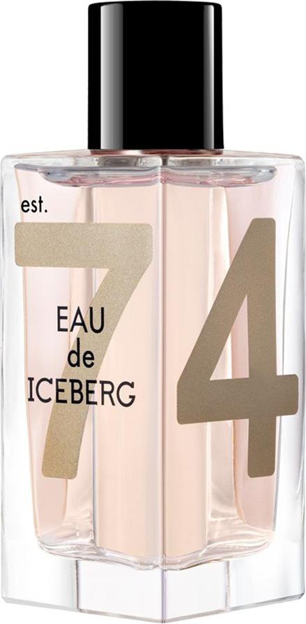 Flacon perfum Iceberg Eau De Iceberg Jasmine woda toaletowa 100ml dla kobiet z kwiatowym zapachem jaśminu na białym tle