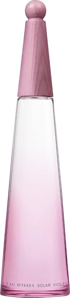 Flacon wody toaletowej Issey Miyake Solar Violet Intense 100ml na białym tle z eleganckim opakowaniem marki Issey Miyake