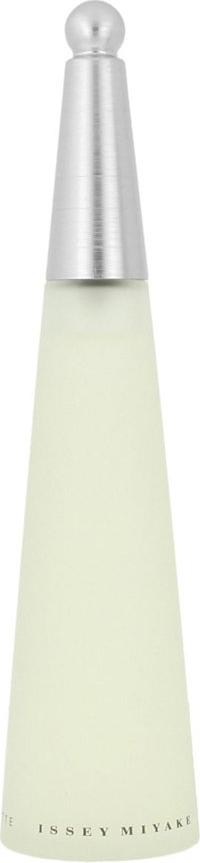 Flacon wody toaletowej Issey Miyake L'Eau d'Issey 100ml - elegancka butelka z przezroczystego szkła z charakterystycznym designem marki Issey Miyake