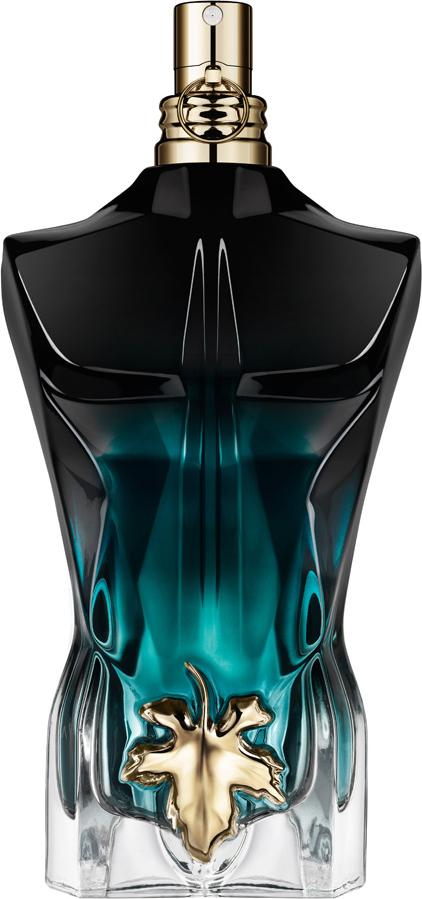 Flacon perfum Jean Paul Gaultier Le Beau Le Parfum woda perfumowana 75ml dla mężczyzn w eleganckim opakowaniu na białym tle