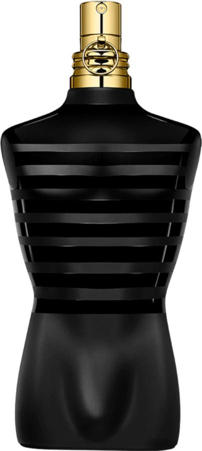 Flacon Jean Paul Gaultier Le Male Le Parfum woda perfumowana 75ml w eleganckim opakowaniu na białym tle - męskie perfumy bursztynowe