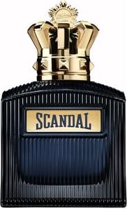 Flacon perfum Jean Paul Gaultier Scandal Intense For Him woda perfumowana dla mężczyzn na białym tle z eleganckim opakowaniem marki JPG